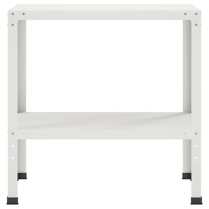 Plantebord 60 x 40 x 80 cm Pulverlakeret stål Hvid
