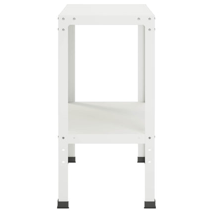 Plantebord 60 x 40 x 80 cm Pulverlakeret stål Hvid