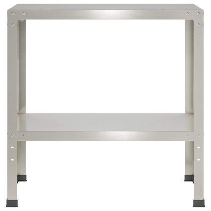 Plantebord 60 x 40 x 80 cm Rustfrit stål Sølv