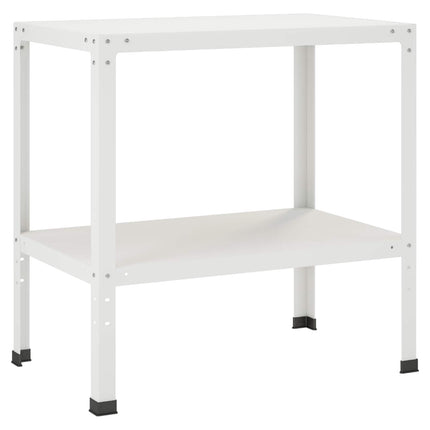 Plantebord 80 x 50 x 80 cm Pulverlakeret stål Hvid