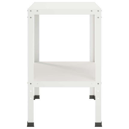 Plantebord 80 x 50 x 80 cm Pulverlakeret stål Hvid