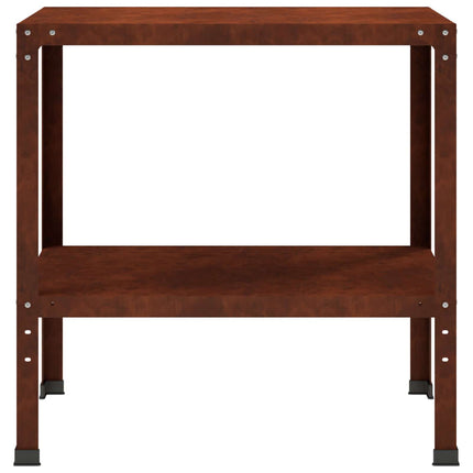 Plantebord 80 x 50 x 80 cm Cortenstål Rusten