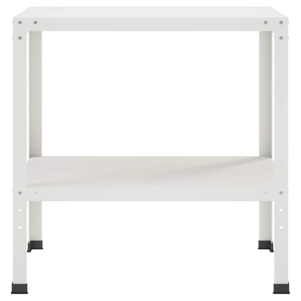 Plantebord 60 x 50 x 80 cm Pulverlakeret stål Hvid