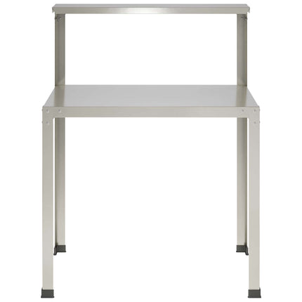 Plantebord 100 x 50 x 104 cm Rustfrit stål Sølv