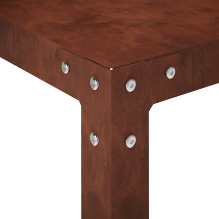 Plantebord 80 x 50 x 104 cm Cortenstål Rusten