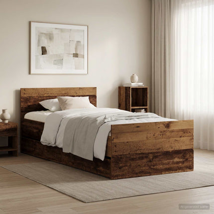 Sengestel Gammelt træ 90 x 200 cm Konstrueret træ