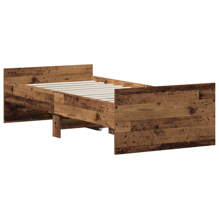 Sengestel Gammelt træ 90 x 200 cm Konstrueret træ