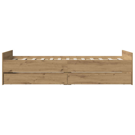 Sengestel Artisan-eg 90 x 200 cm Konstrueret træ