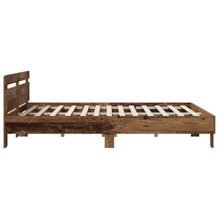 Sengestel Gammelt træ 140 x 190 cm Konstrueret træ