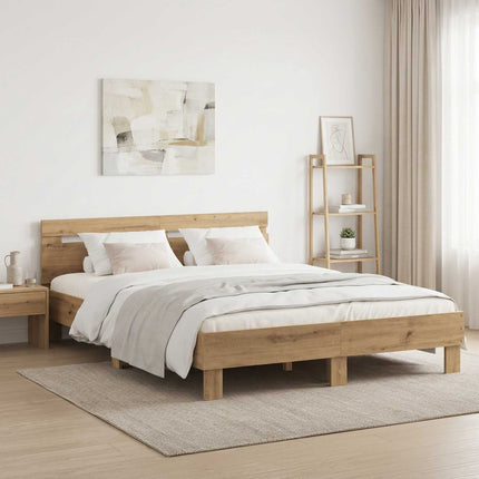 Sengestel Artisan-eg 140 x 190 cm Konstrueret træ