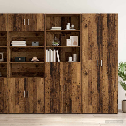 Highboard Gammelt træ 70 x 42,5 x 185 cm Konstrueret træ