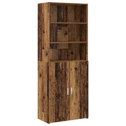 Highboard Gammelt træ 70 x 42,5 x 185 cm Konstrueret træ
