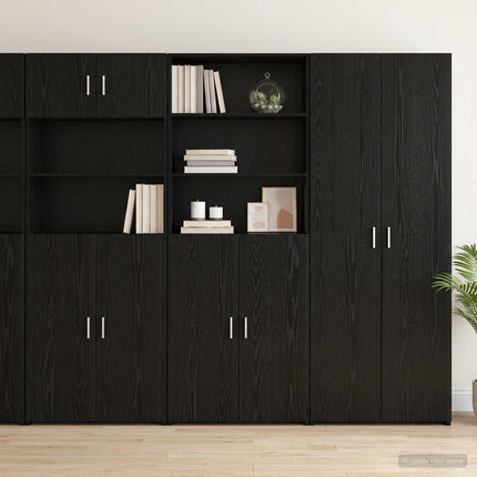 Highboard Sort eg 70 x 42,5 x 185 cm Konstrueret træ