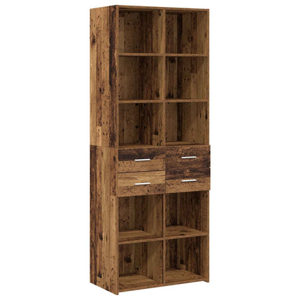 Bogreol Gammelt træ 30 x 42.4 x 185.2 cm