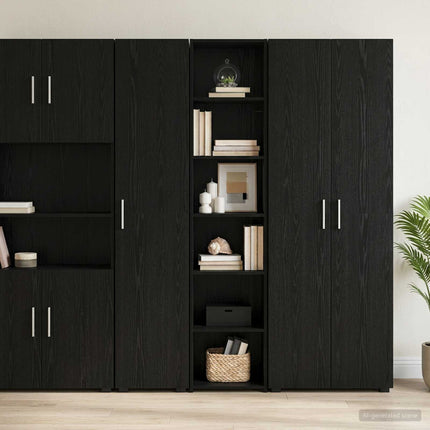 Sideboard Sort eg 40 x 41 x 185 cm Konstrueret træ
