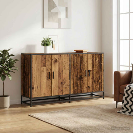 Sideboard Gammelt træ 134 x 35 x 76 cm Konstrueret træ