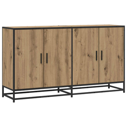 Sideboard Artisan-eg 134 x 35 x 76 cm Konstrueret træ