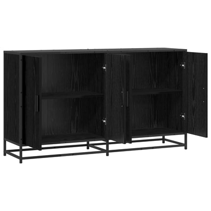 Sideboard Sort eg 134 x 35 x 76 cm Konstrueret træ