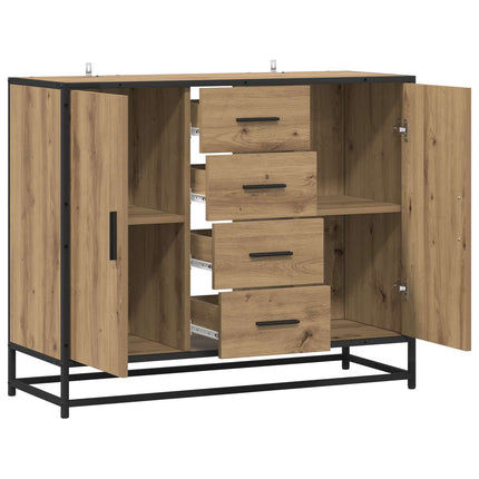 Sideboard Artisan-eg 92 x 35 x 76 cm Konstrueret træ