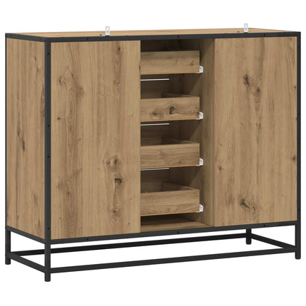 Sideboard Artisan-eg 92 x 35 x 76 cm Konstrueret træ