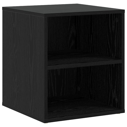 Hjørneskab med skuffe Sort eg 200 x 40 x 45 cm Konstrueret træ