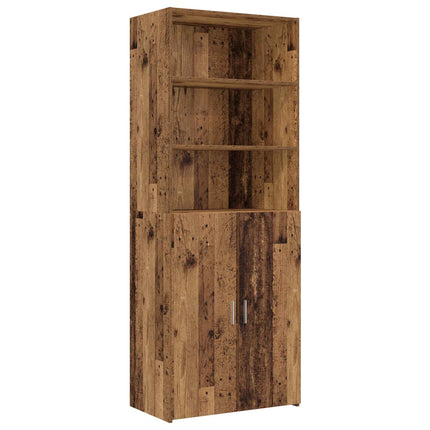 Opbevaringsskab med hylder Gammelt træ 70 x 42,5 x 225 cm
