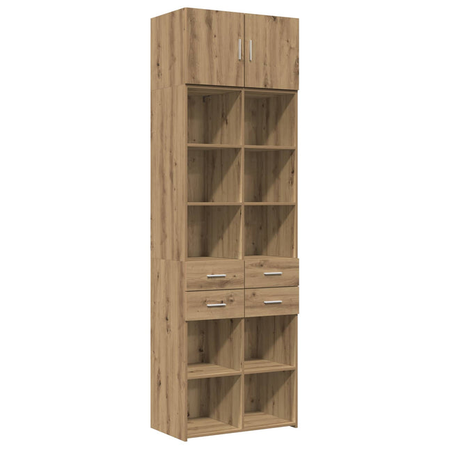 Opbevaringsskab med hylder Artisan-eg 70 x 42,5 x 225 cm