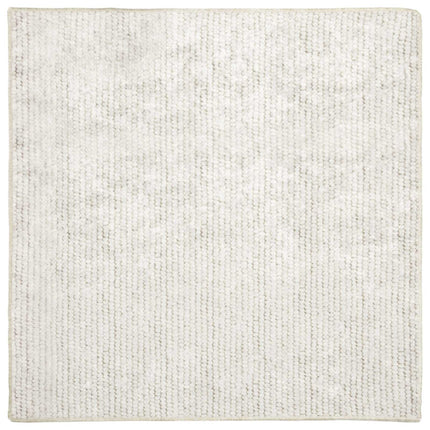 Tæppe Cremefarvet 100 x 100 cm 100% polyester 3 mm Vaskbar