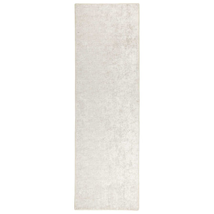 Tæppe Cremefarvet 100 x 150 cm 100% polyester 3 mm Vaskbar