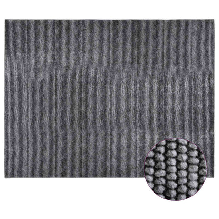 Tæppe Antracit 300 x 400 cm 100% polyester 3 mm Vaskbar