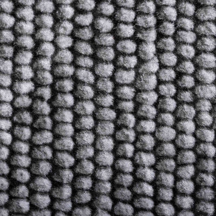 Tæppe Antracit Ø 120 cm 100% polyester 3 mm Vaskbar