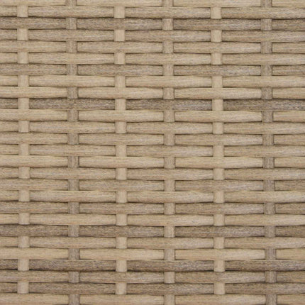 Sofa Sæt 5 stk. Beige og cremehvid Poly Rattan og Stål