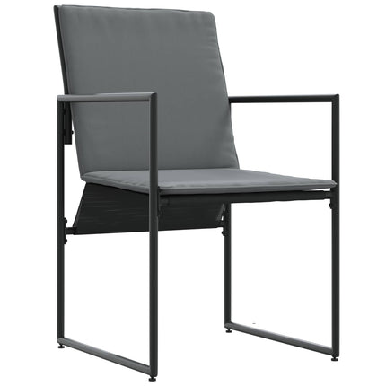Have Spisebordssæt 5 pcs Sort og Anthracit 80 x 80 x 73 cm
