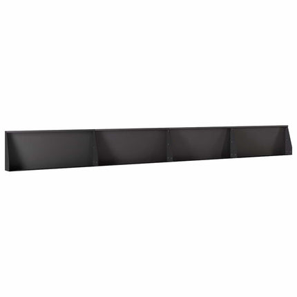 Støttemur 4 stk. 100 x 12 x 50 cm Stål Sort