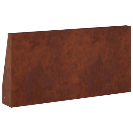 Støttemur 4 stk. 40 x 12 x 30 cm Cortenstål Rusten
