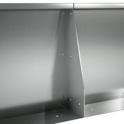 Støttemur 4 stk. 40 x 12 x 40 cm Galvaniseret stål Sølv