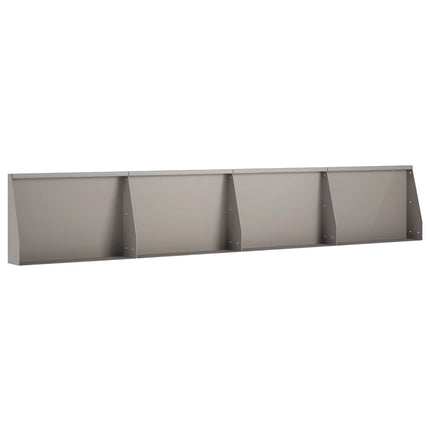 Støttemur 4 stk. 60 x 12 x 30 cm Cortenstål Rusten