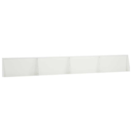 Støttemur 4 stk. 80 x 12 x 30 cm Stål Hvid