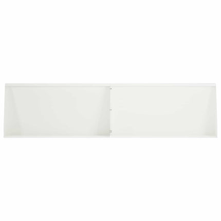 Støttemur 4 stk. 80 x 12 x 30 cm Stål Hvid
