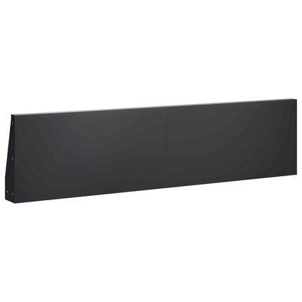 Støttemur 4 stk. 80 x 12 x 40 cm Stål Sort