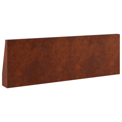 Støttemur 6 stk. 60 x 12 x 40 cm Cortenstål Rusten