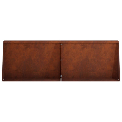 Støttemur 6 stk. 60 x 12 x 40 cm Cortenstål Rusten