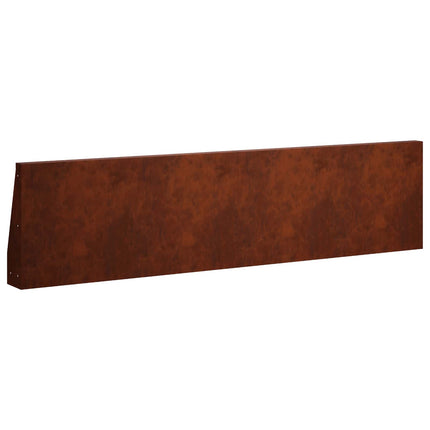 Støttemur 6 stk. 80 x 12 x 40 cm Cortenstål Rusten