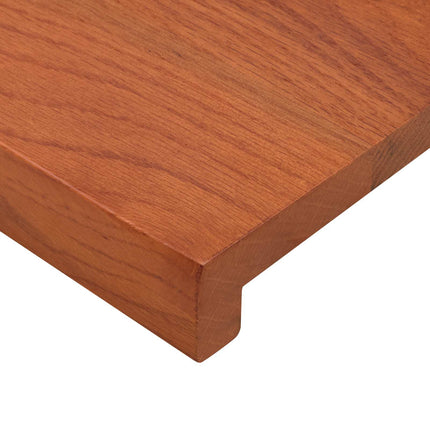 Trappe Tread 2 stk. 120 x 30 x 2 cm Brun Massivt Eg Træ