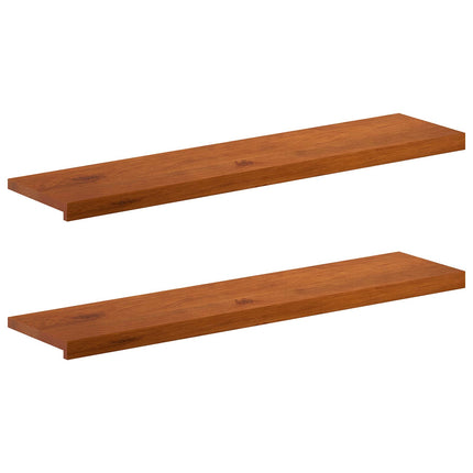 Trappe Tread 2 stk. 120 x 30 x 2 cm Brun Massivt Eg Træ