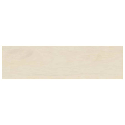 Trappe Tread 4 stk. 100 x 25 x 2 cm Hvid Massivt Eg Træ