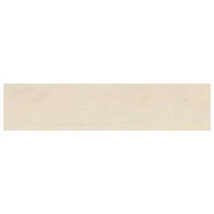 Trappe Tread 4 stk. 110 x 25 x 2 cm Hvid Massivt Eg Træ