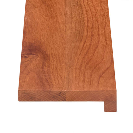 Trappe Tread 8 stk. 120 x 30 x 2 cm Brun Massivt Eg Træ