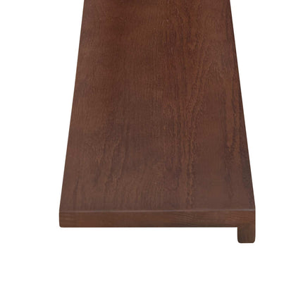 Trappe Tread 8 stk. 90 x 25 x 2 cm Mørk Brun Massivt Eg Træ