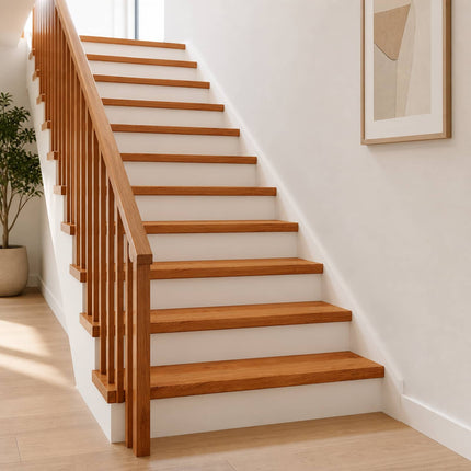 Trappe Tread 20 stk. 100 x 30 x 2 cm Brun Massivt Eg Træ